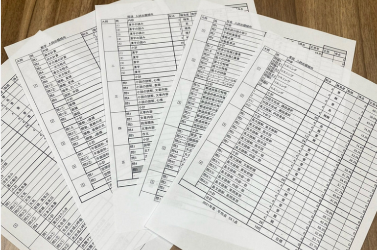 過去問分析表